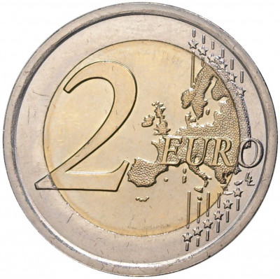 2 евро 2018 года Италия «70 лет Конституции Итальянской республики»