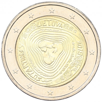 2 евро 2019 года Литва «Народные литовские песни — Сутартинес»