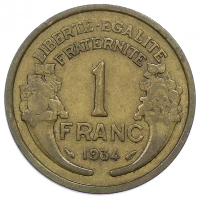 1 франк 1934 года Франция