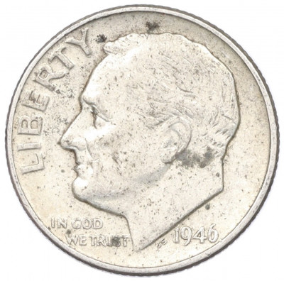 1 дайм (10 центов) 1946 года США