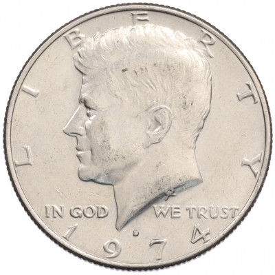 1/2 доллара (50 центов) 1974 года D США