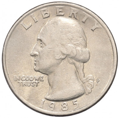 1/4 доллара (25 центов) 1985 года P США