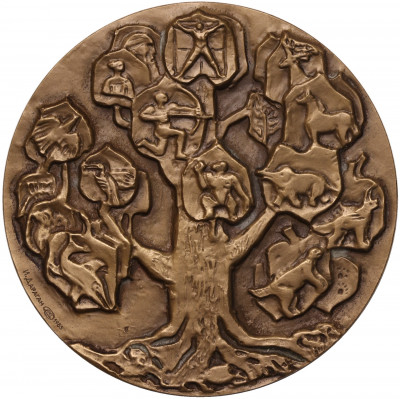 Настольная медаль 1985 года ЛМД «Чарльз Дарвин»