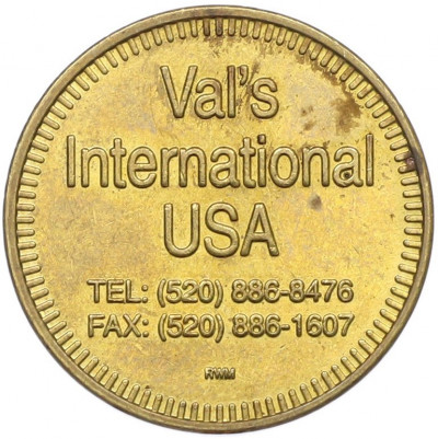 Жетон для автоматов «Аренда и продажа видеоигр из США»