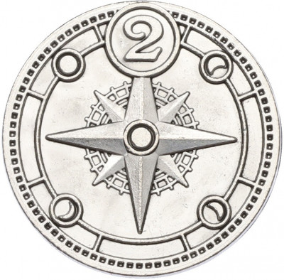 Жетон рекламный «Магазин Сокровищ — Компас» (Акция Пятерочки)