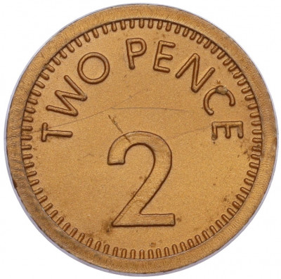 Жетон игровой (игрушечные деньги) «2 пенса» Великобритания