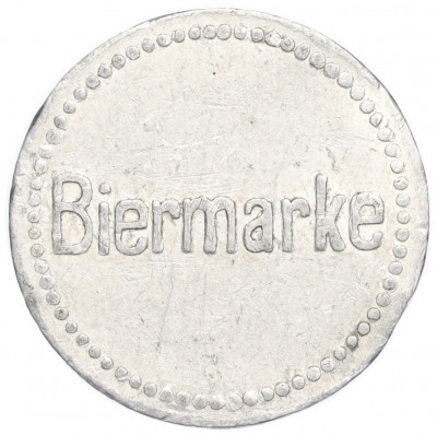 Пивной жетон «Пивная марка — Монастырская пивоварня Оксетфурта» Германия