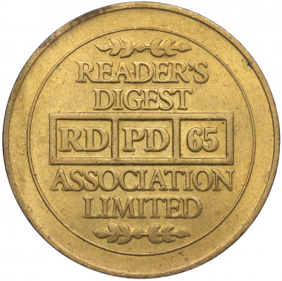 Жетон рекламный Американского журнала «Reader's Digest» Великобритания