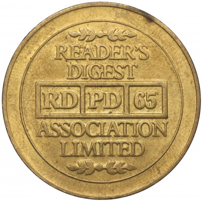 Жетон рекламный Американского журнала «Reader's Digest» Великобритания