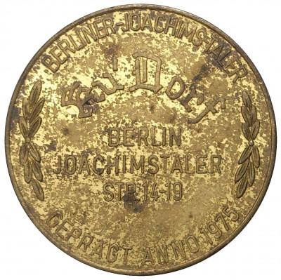 Жетон 1975 года «2 иоахимсталера» Германия (Берлин)