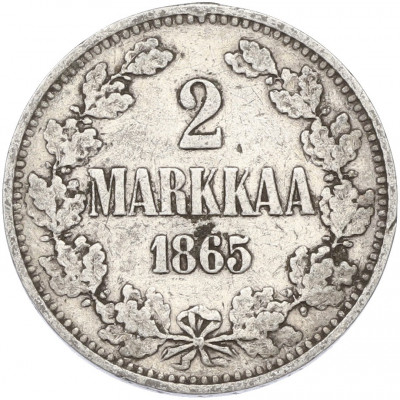 2 марки 1865 года Русская Финляндия