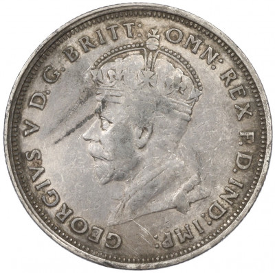 1 флорин 1927 года Австралия «Открытие здания парламента в Канберре»