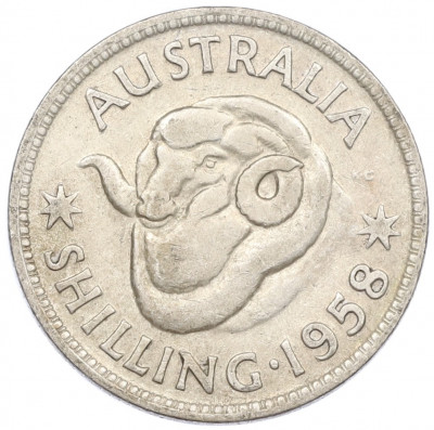 1 шиллинг 1958 года Австралия