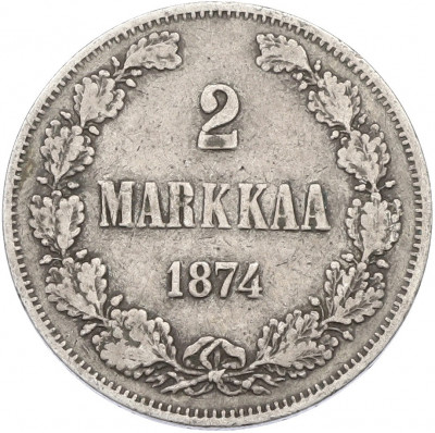 2 марки 1874 года Русская Финляндия