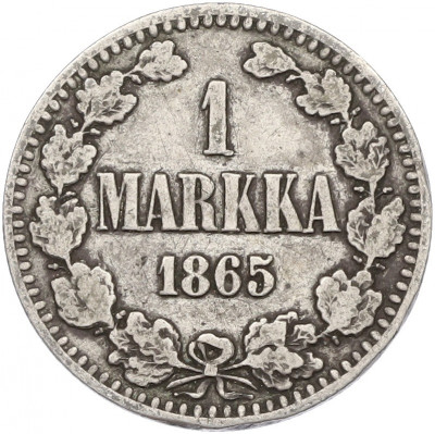 1 марка 1865 года Русская Финляндия