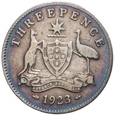 3 пенса 1923 года Австралия