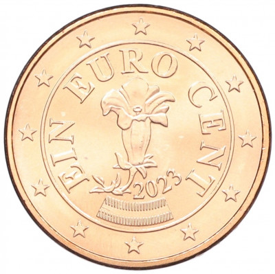 1 евроцент 2023 года Австрия
