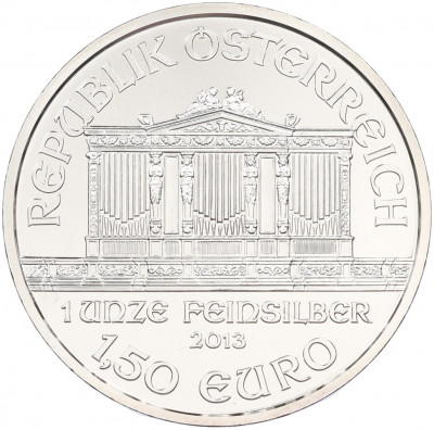 1.50 евро 2013 года Австрия «Венская филармония»