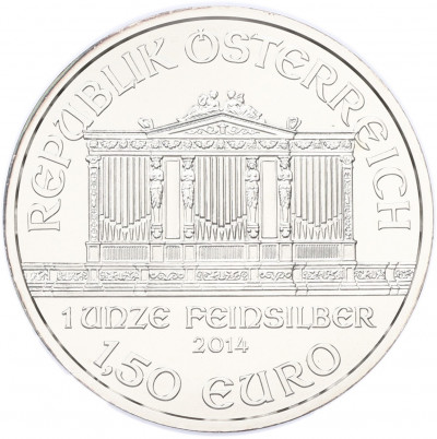 1.50 евро 2014 года Австрия «Венская филармония»
