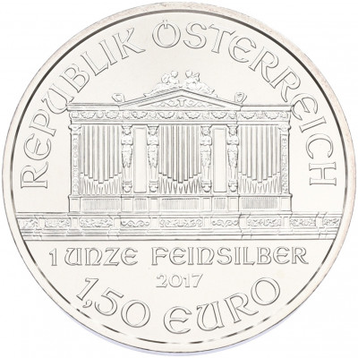 1.50 евро 2017 года Австрия «Венская филармония»