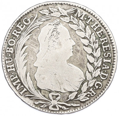 20 крейцеров 1772 года Австрия (Мария Терезия — Орел со щитом Австрии)