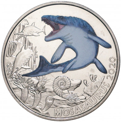 3 евро 2020 года Австрия «Супер динозавры — Мозазавр Гофманна»
