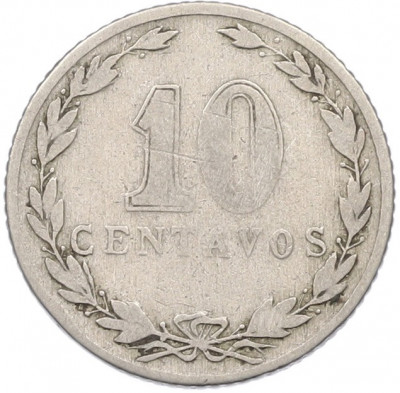 10 сентаво 1921 года Аргентина
