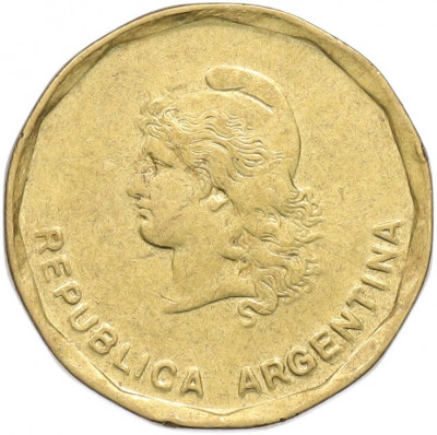 50 сентаво 1988 года Аргентина