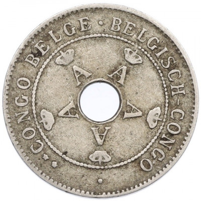 10 сантимов 1922 года Бельгийское Конго