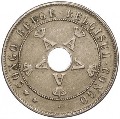 20 сантимов 1911 года Бельгийское Конго