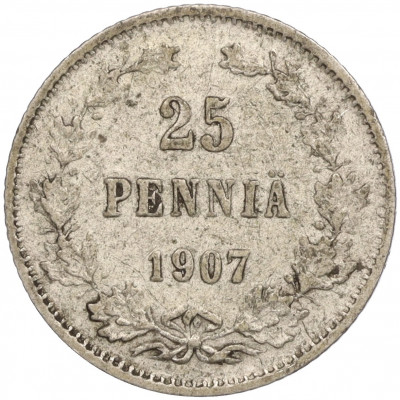 25 пенни 1907 года Русская Финляндия