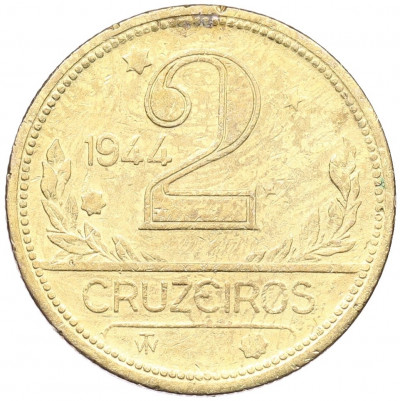 2 крузейро 1944 года Бразилия