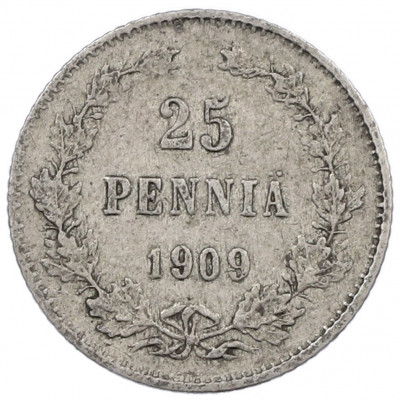 25 пенни 1909 года Русская Финляндия