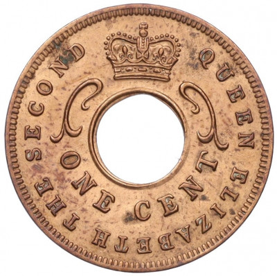 1 цент 1957 года Британская Восточная Африка