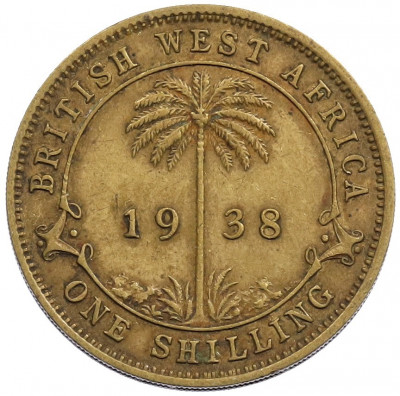 1 шиллинг 1938 года Британская Западная Африка