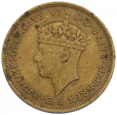 1 шиллинг 1940 года Британская Западная Африка