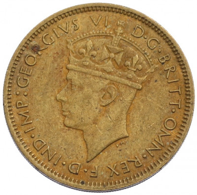 1 шиллинг 1943 года Британская Западная Африка