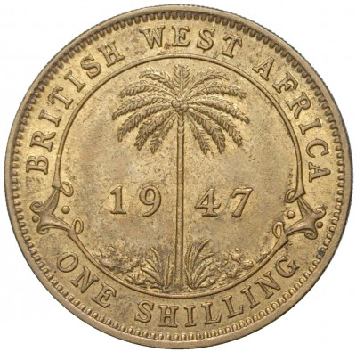 1 шиллинг 1947 года Британская Западная Африка