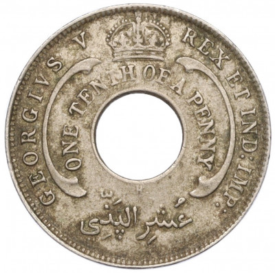 1/10 пенни 1914 года H Британская Западная Африка