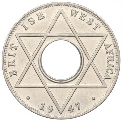 1/10 пенни 1947 года Британская Западная Африка