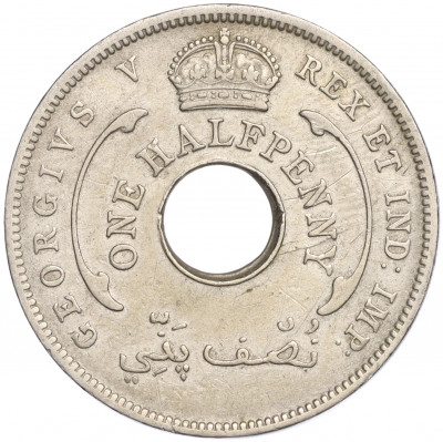 1/2 пении 1935 года Британская Западная Африка