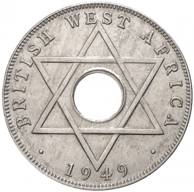 1/2 пенни 1949 года Н Британская Западная Африка