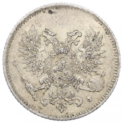 25 пенни 1917 года Русская Финляндия — Орел без корон (Временное правительство)