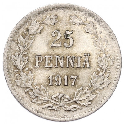 25 пенни 1917 года Русская Финляндия