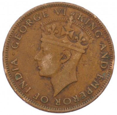 1 цент 1943 года Британский Гондурас