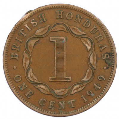 1 цент 1949 года Британский Гондурас