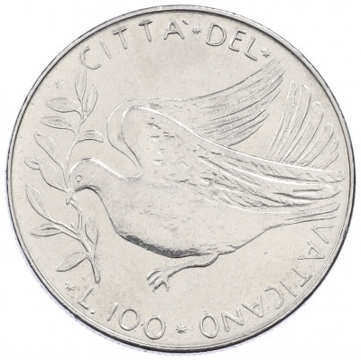 100 лир 1970 года Ватикан