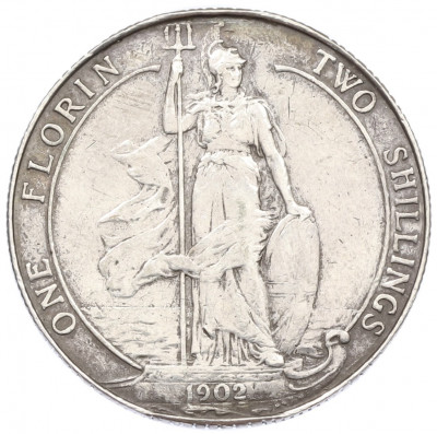 1 флорин (2 шиллинга) 1902 года Великобритания