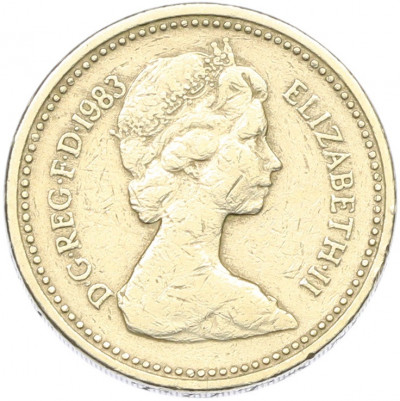 1 фунт 1983 года Великобритания