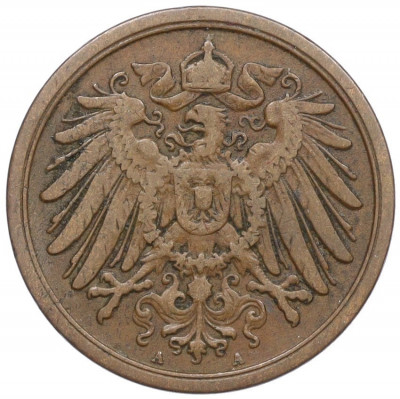2 пфеннига 1907 года А Германия